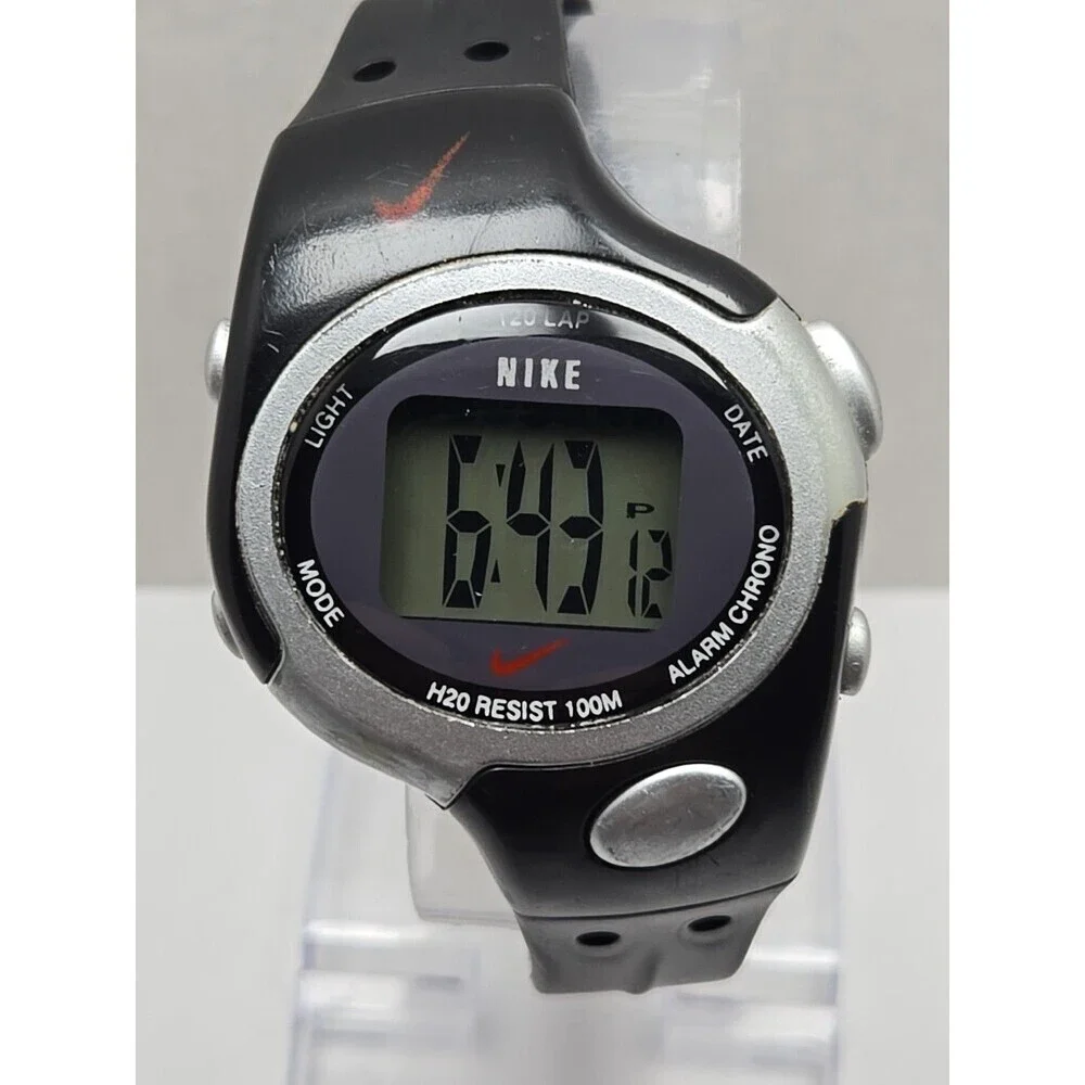 Vintage Rare Nike Triax 120 Lap Digital Running Watch 100M New Battery